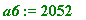 a6 := 2052